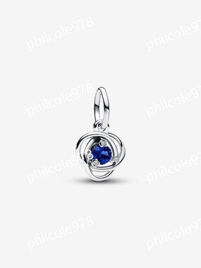 Pandora Blue Eternity Circle Dangle Charm